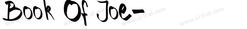 Book Of Joe字体转换